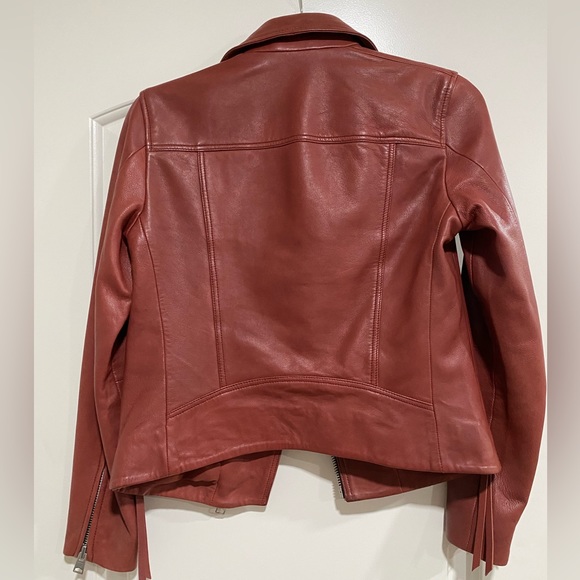 All Saints Dalby Leather Jacket - Picture 2 of 3